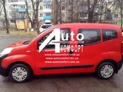 Передний салон,  левое стекло {под оригинал} на Fiat Fiorino,  Citroёn N