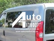 Задний салон,  левое окно,  короткая база на Fiat Doblo 2010- (Фиат Добл